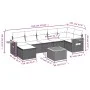8-piece garden sofa set and gray synthetic rattan cushions by , Garden sets - Ref: Foro24-3227040, Price: 466,13 €, Discount: %
