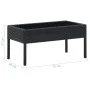 Gartentisch aus synthetischem Rattan schwarz 75x40x37 cm von vidaXL, Gartentische - Ref: Foro24-45904, Preis: 77,45 €, Rabatt: %