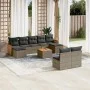 Set de sofás de jardín 10 pzas con cojines ratán sintético gris de , Conjuntos de jardín - Ref: Foro24-3228062, Precio: 541,1...