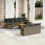 11-teilige Gartensofagarnitur und graue synthetische Rattankissen von , Gartensets - Ref: Foro24-3228076, Preis: 589,20 €, Ra...