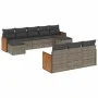 10-piece garden sofa set with gray synthetic rattan cushions by , Garden sets - Ref: Foro24-3228097, Price: 608,28 €, Discoun...