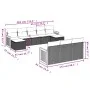 10-teiliges Gartensofa-Set mit grauen synthetischen Rattankissen von , Gartensets - Ref: Foro24-3228097, Preis: 608,28 €, Rab...