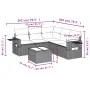 Garden sofa set with cushions 6 pieces beige synthetic rattan by , Garden sets - Ref: Foro24-3252495, Price: 455,17 €, Discou...