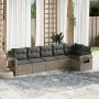 Set de muebles de jardín 6 pzas y cojines ratán sintético gris de , Conjuntos de jardín - Ref: Foro24-3252527, Precio: 395,44...