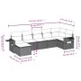7-piece garden sofa set and beige synthetic rattan cushions by , Garden sets - Ref: Foro24-3252815, Price: 512,46 €, Discount: %