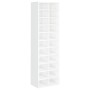 Glossy white chipboard shoe rack 54x34x183 cm by vidaXL, Shoe racks and shoe organizers - Ref: Foro24-800375, Price: 195,22 €...