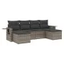 6-teiliges Gartenmöbel-Set und graue synthetische Rattankissen von , Gartensets - Ref: Foro24-3252857, Preis: 362,21 €, Rabat...