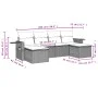 6-teiliges Gartenmöbel-Set und graue synthetische Rattankissen von , Gartensets - Ref: Foro24-3252857, Preis: 362,21 €, Rabat...