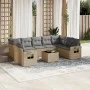 Garden sofa set with beige cushions 10 pieces synthetic rattan by , Garden sets - Ref: Foro24-3252946, Price: 663,01 €, Disco...