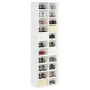 Glossy white chipboard shoe rack 54x34x183 cm by vidaXL, Shoe racks and shoe organizers - Ref: Foro24-800375, Price: 176,09 €...