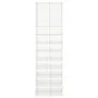 Glossy white chipboard shoe rack 54x34x183 cm by vidaXL, Shoe racks and shoe organizers - Ref: Foro24-800375, Price: 176,09 €...
