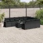 11-teiliges Gartensofa-Set und schwarze synthetische Rattankissen von , Gartensets - Ref: Foro24-3253032, Preis: 694,38 €, Ra...