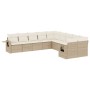 Garden sofa set with beige cushions 10 pieces synthetic rattan by , Garden sets - Ref: Foro24-3253045, Price: 664,34 €, Disco...