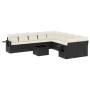 11-piece garden sofa set and black synthetic rattan cushions by , Garden sets - Ref: Foro24-3253053, Price: 643,56 €, Discoun...