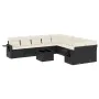 11-piece garden sofa set and black synthetic rattan cushions by , Garden sets - Ref: Foro24-3253053, Price: 645,37 €, Discoun...