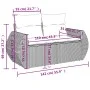 Garden sofa set with cushions 6 pieces beige synthetic rattan by , Modular outdoor sofas - Ref: Foro24-3221657, Price: 472,43...