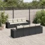 8-piece garden sofa set and black synthetic rattan cushions by , Modular outdoor sofas - Ref: Foro24-3222345, Price: 579,24 €...