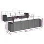 8-piece garden sofa set and black synthetic rattan cushions by , Modular outdoor sofas - Ref: Foro24-3222345, Price: 579,24 €...