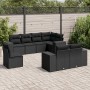 8-piece garden sofa set and black synthetic rattan cushions by , Garden sets - Ref: Foro24-3222834, Price: 629,16 €, Discount: %