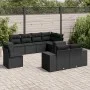 Set de sofás de jardín 8 piezas y cojines ratán sintético negro de , Conjuntos de jardín - Ref: Foro24-3222834, Precio: 671,0...