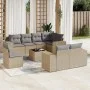 9-piece garden sofa set with beige synthetic rattan cushions by , Garden sets - Ref: Foro24-3222848, Price: 634,67 €, Discoun...