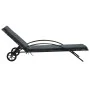 Anthracite gray synthetic rattan sun loungers with table by vidaXL, Loungers - Ref: Foro24-47747, Price: 357,51 €, Discount: %