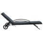 Anthrazitgraue Sonnenliegen aus synthetischem Rattan mit Tisch von vidaXL, Liegen - Ref: Foro24-47747, Preis: 338,35 €, Rabat...