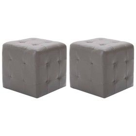 Nachttische 2 Einheiten graues Kunstleder 30x30x30 cm von vidaXL, Nachttische - Ref: Foro24-249013, Preis: 83,42 €, Rabatt: %
