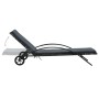 Anthrazitgraue Sonnenliegen aus synthetischem Rattan mit Tisch von vidaXL, Liegen - Ref: Foro24-47747, Preis: 338,35 €, Rabat...