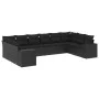 Garden sofa set 10 pieces with black synthetic rattan cushions by , Garden sets - Ref: Foro24-3223064, Price: 710,65 €, Disco...