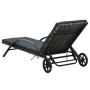 Anthrazitgraue Sonnenliegen aus synthetischem Rattan mit Tisch von vidaXL, Liegen - Ref: Foro24-47747, Preis: 338,35 €, Rabat...