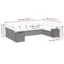 Garden sofa set 10 pieces with black synthetic rattan cushions by , Garden sets - Ref: Foro24-3223064, Price: 710,65 €, Disco...