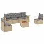 7-piece garden sofa set and beige synthetic rattan cushions by , Modular outdoor sofas - Ref: Foro24-3224512, Price: 419,68 €...