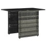 Set mesa y sillas jardín 3 pzas y cojines ratán sintético gris de vidaXL, Conjuntos de jardín - Ref: Foro24-47745, Precio: 22...
