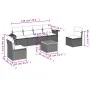 7-piece garden sofa set and beige synthetic rattan cushions by , Modular outdoor sofas - Ref: Foro24-3224512, Price: 419,68 €...