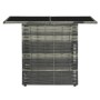Set mesa y sillas jardín 3 pzas y cojines ratán sintético gris de vidaXL, Conjuntos de jardín - Ref: Foro24-47745, Precio: 22...