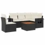 6-piece garden sofa set and black synthetic rattan cushions by , Modular outdoor sofas - Ref: Foro24-3224565, Price: 362,46 €...