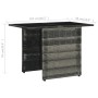 Set mesa y sillas jardín 3 pzas y cojines ratán sintético gris de vidaXL, Conjuntos de jardín - Ref: Foro24-47745, Precio: 22...
