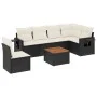 7-piece garden dining set and black synthetic rattan cushions by , Modular outdoor sofas - Ref: Foro24-3224586, Price: 414,27...