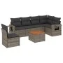 7-piece garden sofa set with gray PE rattan cushions by , Modular outdoor sofas - Ref: Foro24-3224590, Price: 416,11 €, Disco...