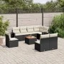 8-piece garden sofa set and black synthetic rattan cushions by , Modular outdoor sofas - Ref: Foro24-3224600, Price: 512,65 €...