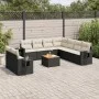 Garden sofa set 10 pieces with black synthetic rattan cushions by , Modular outdoor sofas - Ref: Foro24-3224628, Price: 601,6...