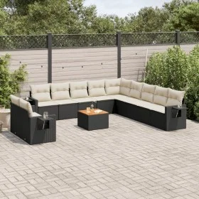 Garden sofa set 12 pieces with black synthetic rattan cushions by , Modular outdoor sofas - Ref: Foro24-3224642, Price: 767,9...