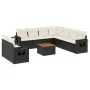 Garden sofa set 10 pieces with black synthetic rattan cushions by , Modular outdoor sofas - Ref: Foro24-3224628, Price: 601,6...