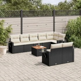 8-piece garden sofa set and black synthetic rattan cushions by , Modular outdoor sofas - Ref: Foro24-3224649, Price: 562,81 €...