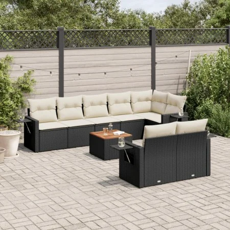 8-piece garden sofa set and black synthetic rattan cushions by , Modular outdoor sofas - Ref: Foro24-3224649, Price: 562,81 €...