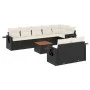 8-piece garden sofa set and black synthetic rattan cushions by , Modular outdoor sofas - Ref: Foro24-3224649, Price: 562,81 €...