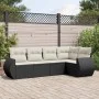 5-piece garden furniture set and black synthetic rattan cushions by , Garden sets - Ref: Foro24-3221325, Price: 345,65 €, Dis...
