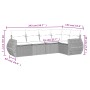 5-teiliges Gartenmöbel-Set und schwarze synthetische Rattankissen von , Gartensets - Ref: Foro24-3221325, Preis: 325,51 €, Ra...