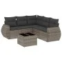 6-piece garden furniture set and gray synthetic rattan cushions by , Garden sets - Ref: Foro24-3221359, Price: 395,34 €, Disc...